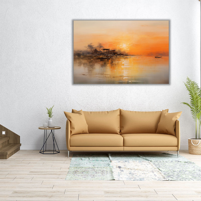 Antique Lake Journey, 32" H x 48" W