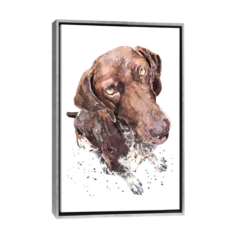 GSP II par EdsWatercolours - impression d'art graphique, H 26 po x l 18 po x P 1,5 po, Toile avec cadre argenté, Pas de tapis