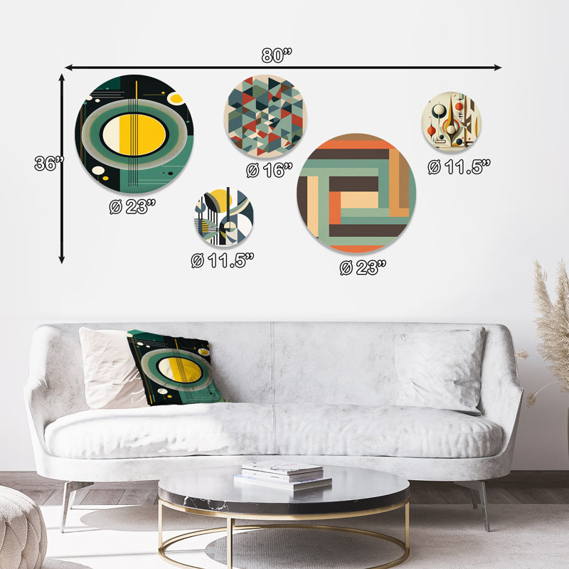 Décoration murale Mid-Century Retro Dimensions IV - Modern Midcentury