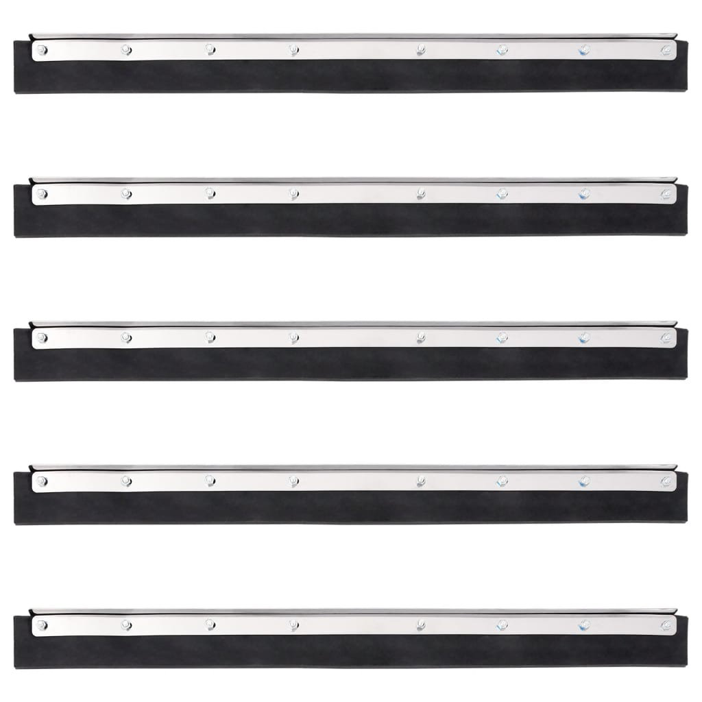 Floor Squeegee Heads 5 Pcs 45.5X2x5 Cm Steel And Rubber