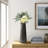 Ceramic Vase With Textured Two-Tone Design-1312443585