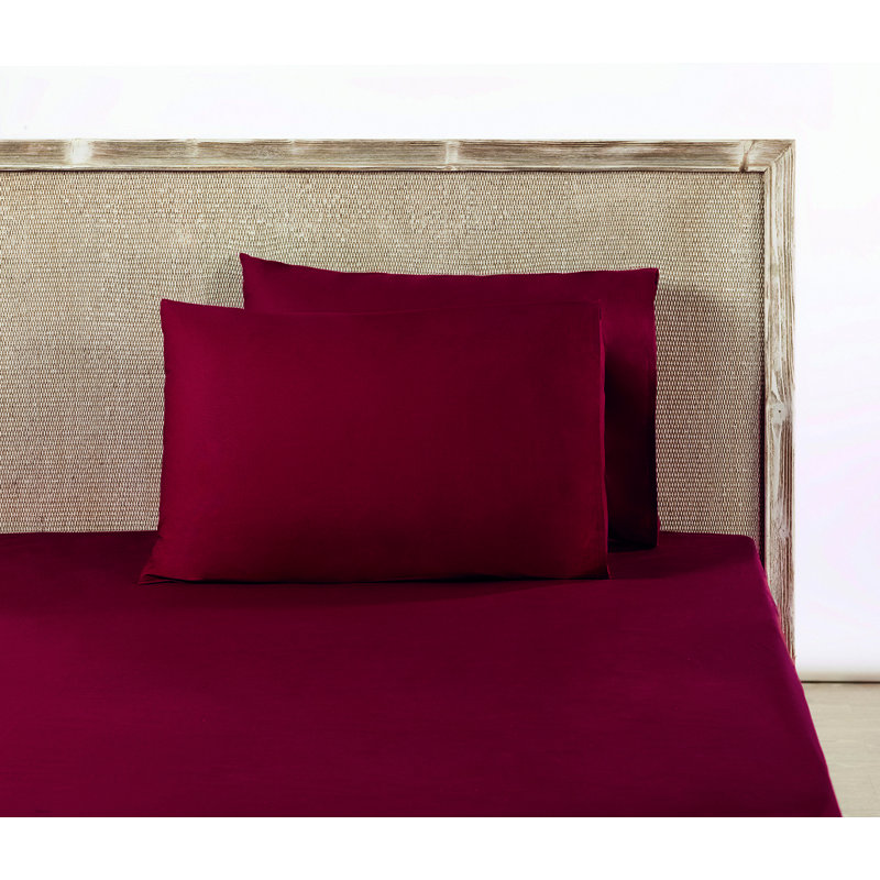 Drap double 100% coton, Rouge