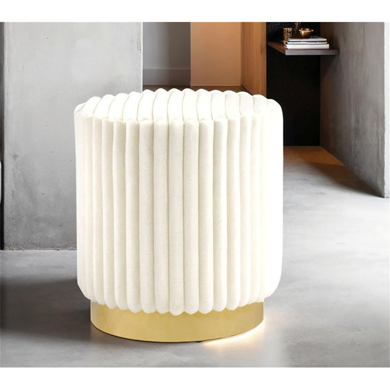 Tabouret d'appoint rond de style contemporain 1 pièce