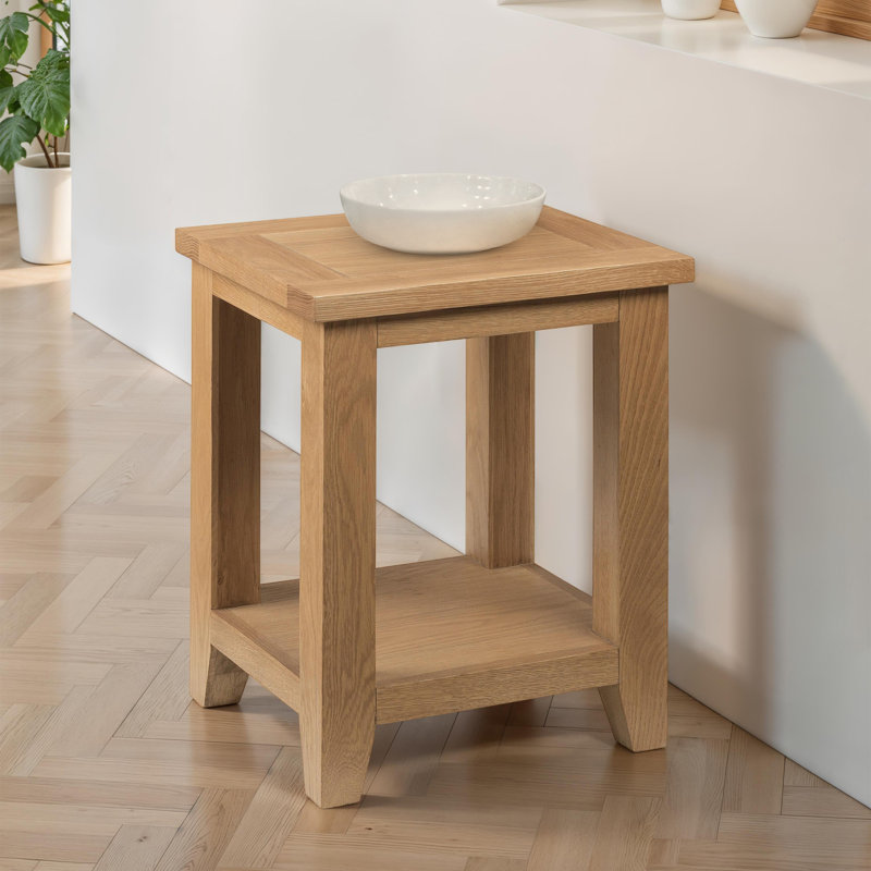 Nutmeg Solid Wood Frame End Table