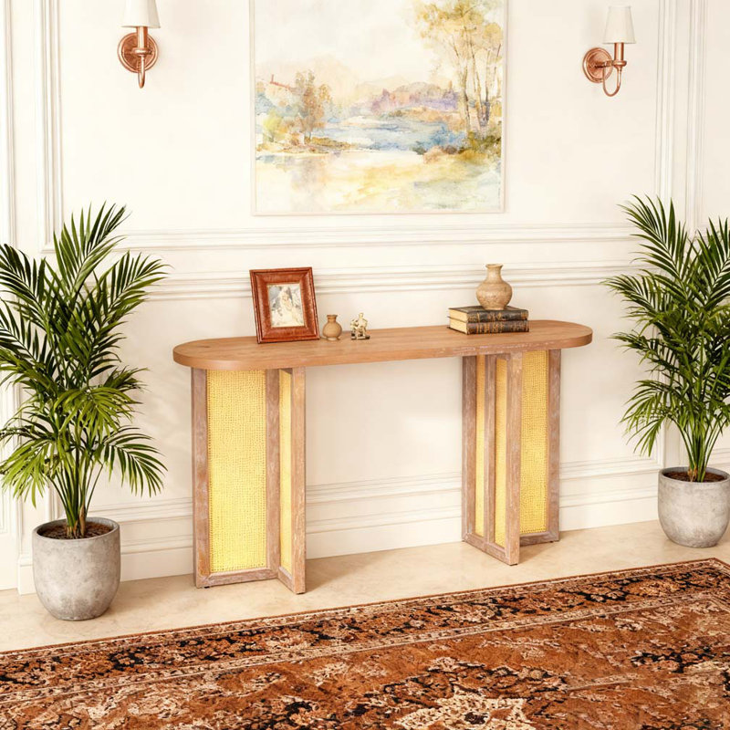 Console Table Entryway Table, Brown