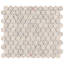 Carreau de mosaïque en porcelaine noire 10-1 / 4 "x 11-7 / 8" Citi Hex