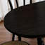 Table de salle à manger ovale noire en bois massif-1541732022