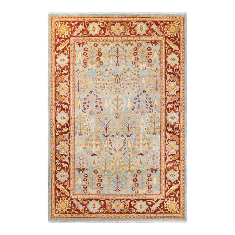 One-of-a-Kind 6'2" X 9'2" Hand Knotted Area Rug