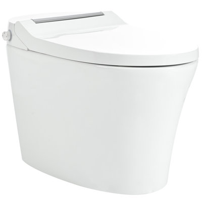 Advanced Toilet With Auto Flush & Soft Night For Bathroom Heated Seat Ceramic Body