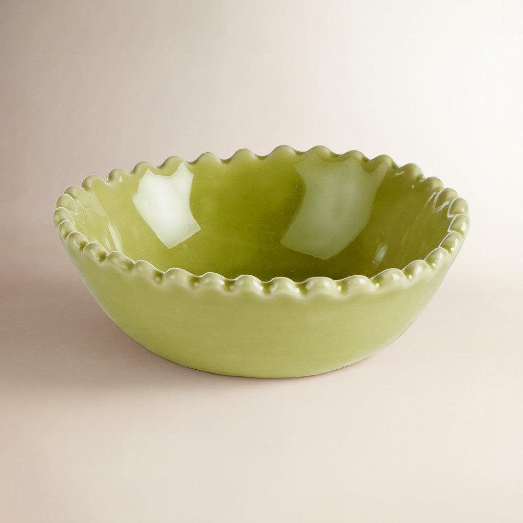 Drian Porcelain Dessert Bowl, Green