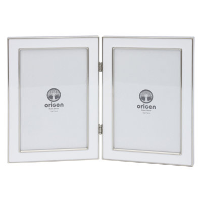 617-Marc-all White Metal Free Standing Picture Frame