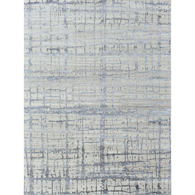 Area Rug in Gray/Beige, Rectangle 8' x 10'
