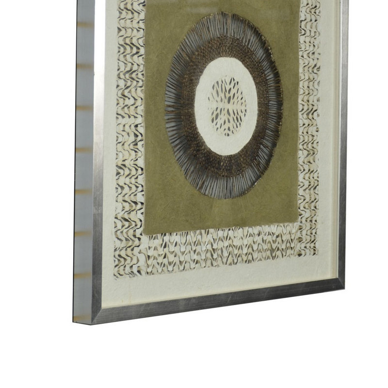 Handmade Boho Abstract Wall Decor on Solid Wood