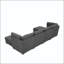Canapé modulaire d'angle avec repose-pieds convertible-132940828-132940827
