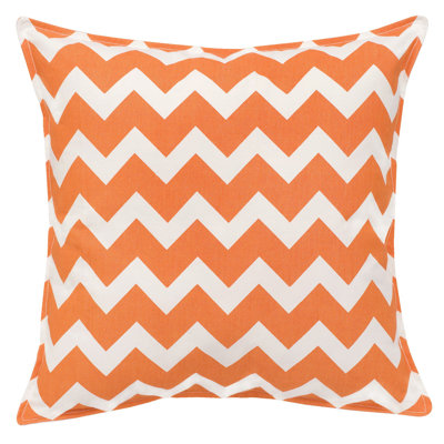  Chevron Cotton Canvas Throw Pillow
