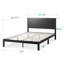 Lit plateforme en bois massif Aalke-1750652265