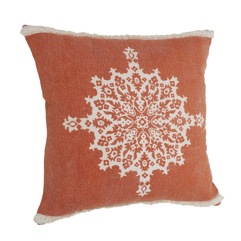 Coussin en coton réversible