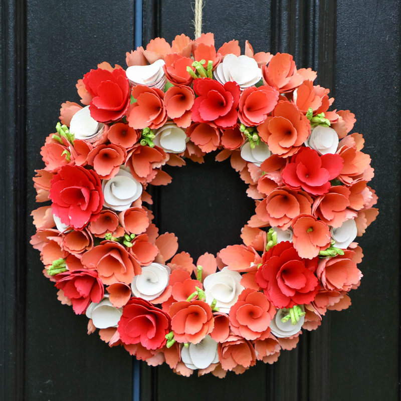 Faux Wood 35cm Wreath