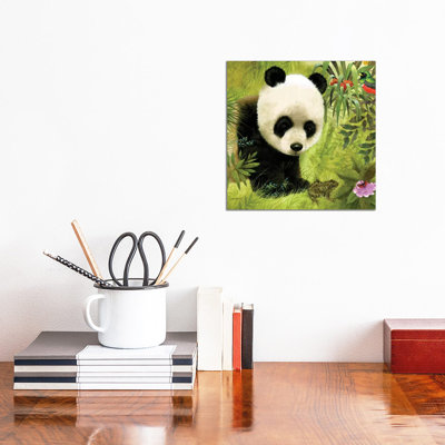 Panda's Visitor Full by Giordano Studios - Wrapped Canvas Gallery-Wrapped Canvas Giclée