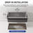 Deervalley 33" L X 22" W Drop-In Single Bowl 18-Gauge Stainless Steel Kitchen Sink With Bottom Grid