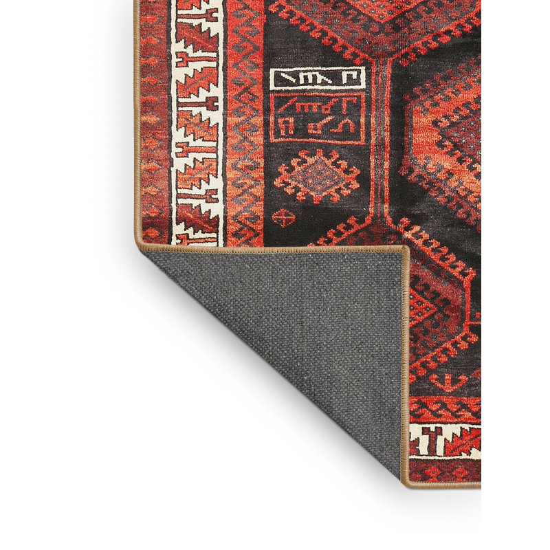 Tapis rouge à motif sud-ouest, Rectangle 4 pi x 6 pi