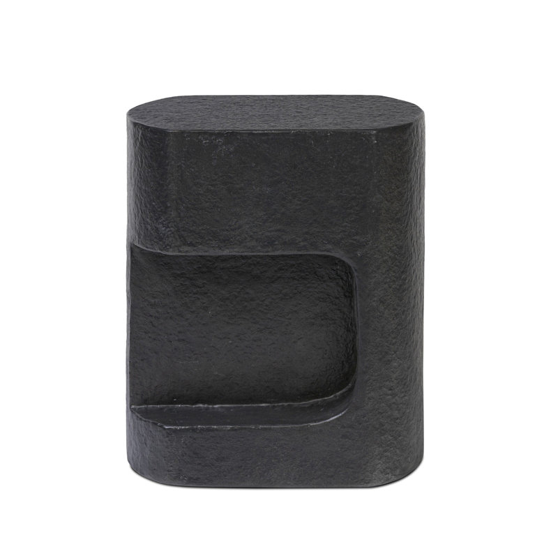 Clementine End Table, Distressed Graphite