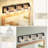     31.5 W 4-Light Farmhouse Faux Wood Grain Vanity Light with Seeded Glass for Bathroom & Mirror-887759152-875365685