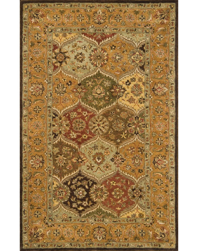 Hand Tufted Wool Oriental Indoor Rug, Rectangle 5' x 8'