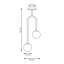 Darelene 2 - Light Matte Black Pendant-983109046