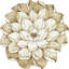 Tapis botanique beige à effet 3D Pettill Flowers-1725165608