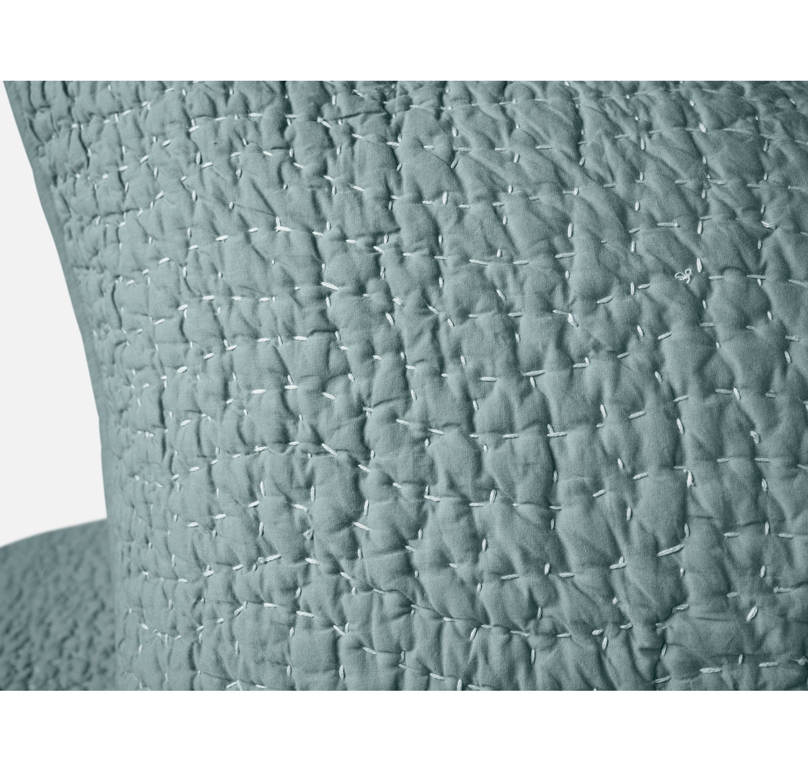 Pebbled Organic Cotton Shams, Lagoon