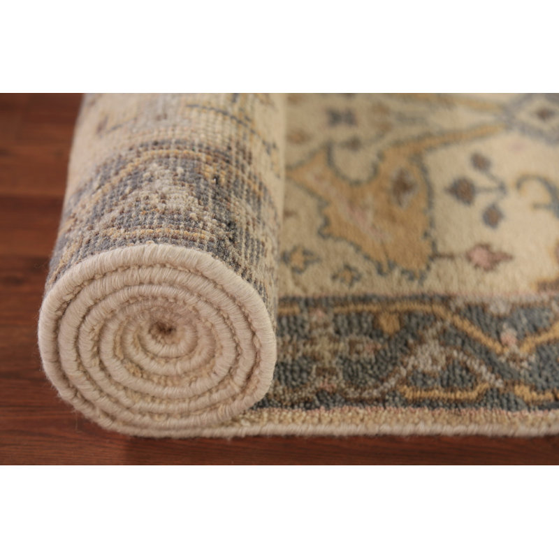 Tapis de couloir oriental Oushak 3 x 8