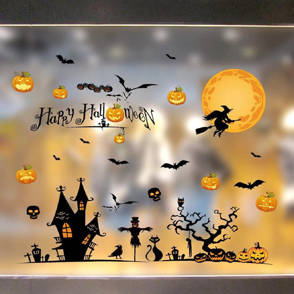 The Holiday Aisle® Halloween Window Clings Halloween Window ...