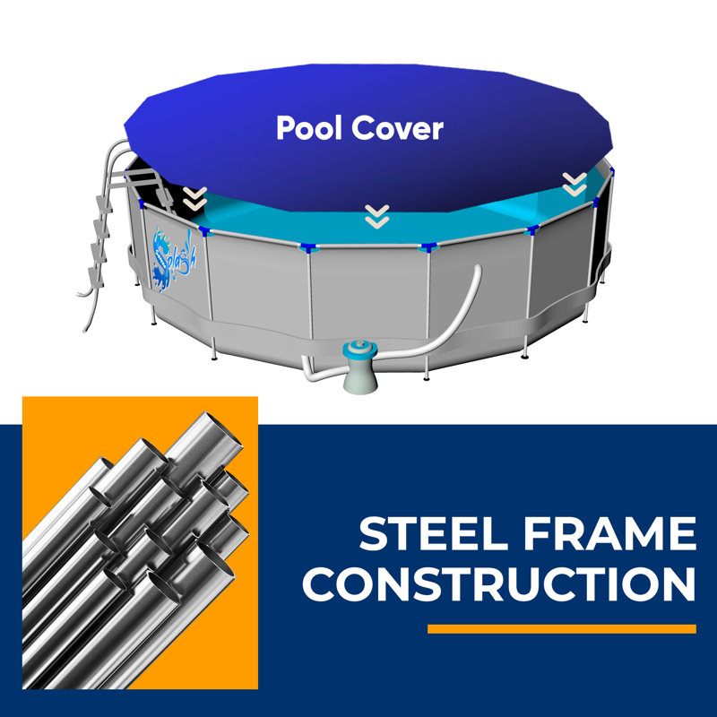 18 ft x 4 ft Metal Frame Pool Set