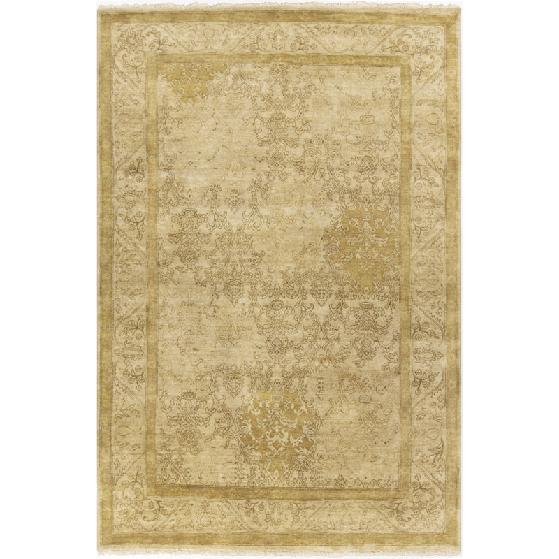 Otoole Wool Floral Indoor Rug, Rectangle 2' x 3'