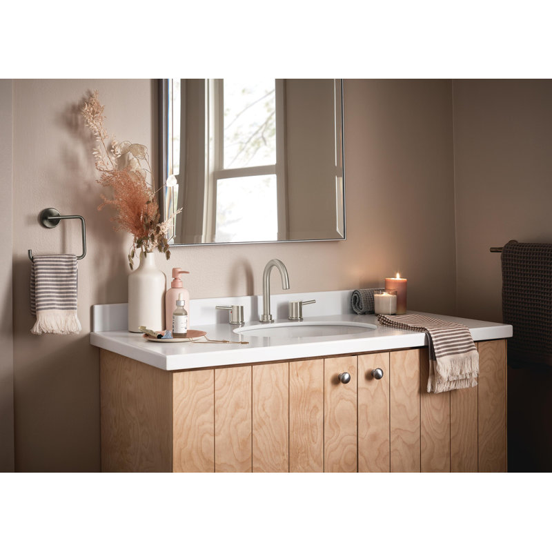 Precept 2-handle Bathroom Faucet with Drain Assembly, Brushed Nickel