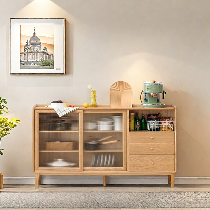 Buffet moderne et minimaliste, Brun sableux