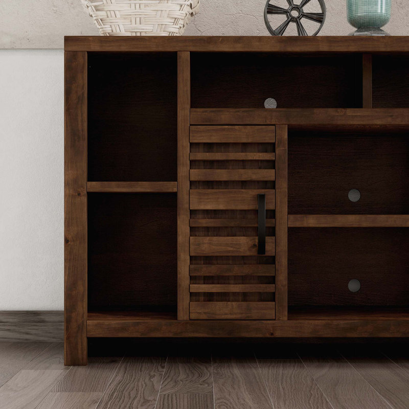 Versatile TV Stand Console with Rustic Urban Appeal and Ample Storage