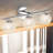 Cono 3-light Bathroom Dimmable Vanity Light 2 Tiers Clear Glass Shade-309983177