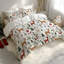 Literie de Noël en microfibre Orylavena avec motif traîneau du Père Noël et rennes, comprenant 2 taies d'oreiller (garniture non incluse), format Queen-135412138-135851396