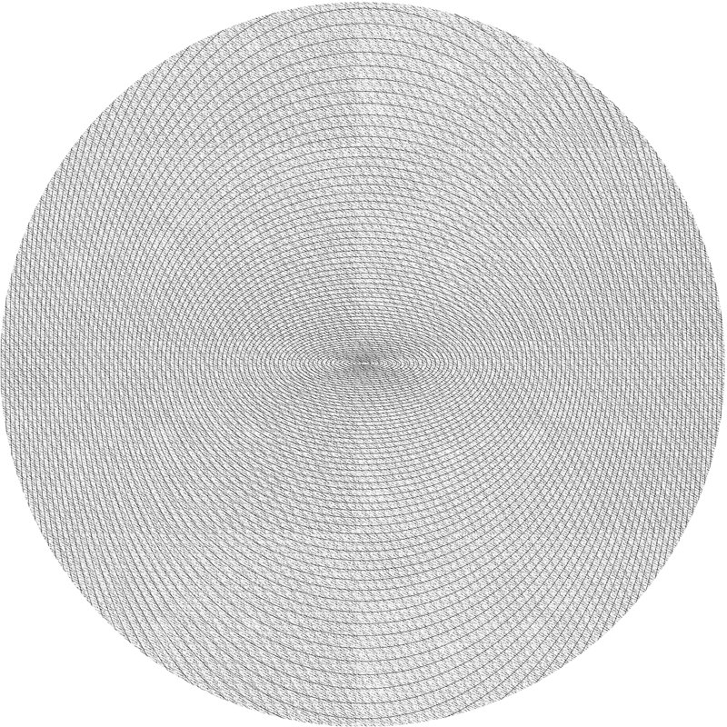 Tapis zone grise à motifs, Rond 8 pi