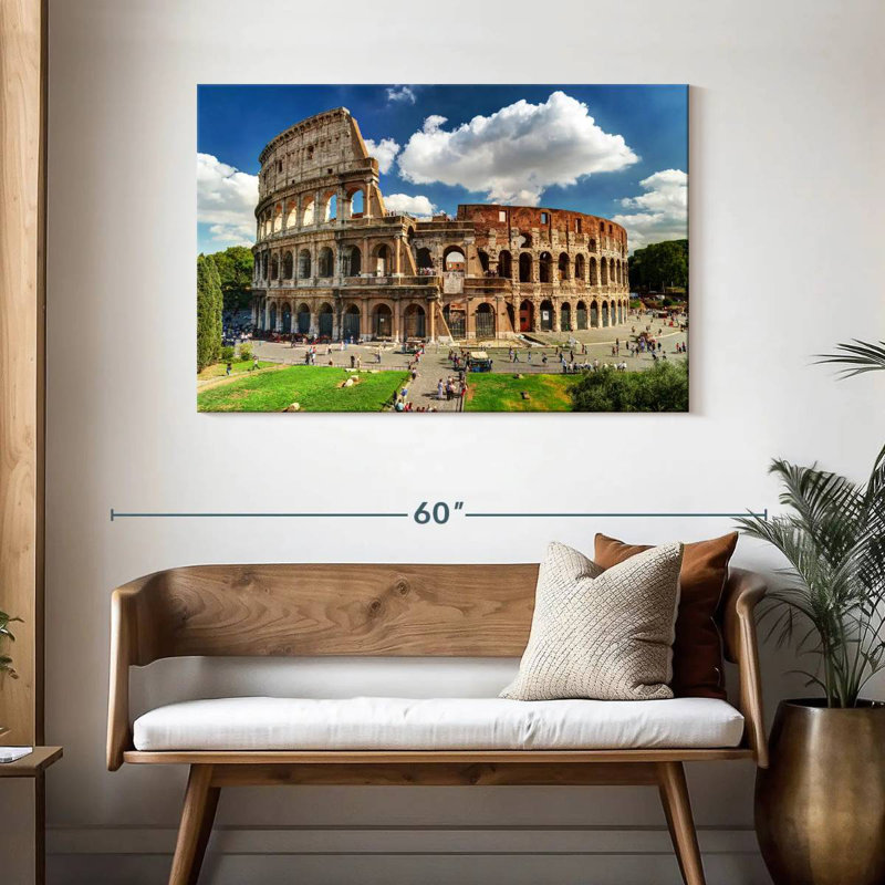 Ravi Colosseum à Rome, H 30 po x l 45 po