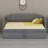 Multifunctional Lounge Bed Featuring Hidden Trundle Storage and Built-in Device Charging Ports-175873594