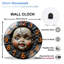 Horloge murale Cracked Doll