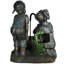 Fontaine de jardin pour enfants avec parasol 23,5 "noir et vert