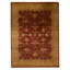 Hand Knotted Oriental Area Rug in Red And Gold