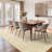 Washable 6'X9' Brown Area Rug - Non-Slip Stain Resistant Printed Rug For Living Room Bedroom, Foldable Machine Washable Rug-168566932-168567011