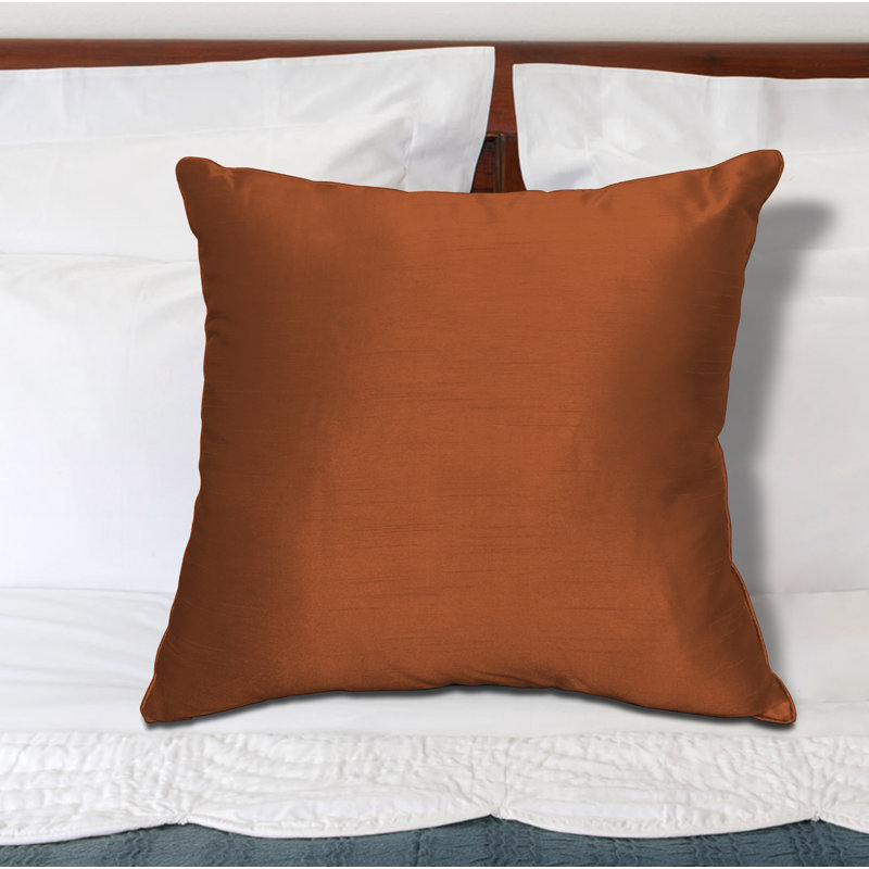 Aerial Throw Pillow, Burnt Orange