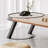 Tan+Black Oval Solid Wood+Iron Butterfly Leaf  Dining Table-950930956