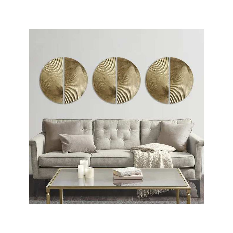Ensemble de décoration murale demi-lune 2 pièces